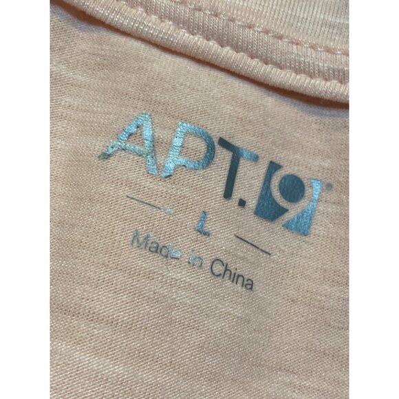 APT 9 Pink Top Gray Leopard Print Silver Stud SS Women L Flowy Bottom - Picture 6 of 6